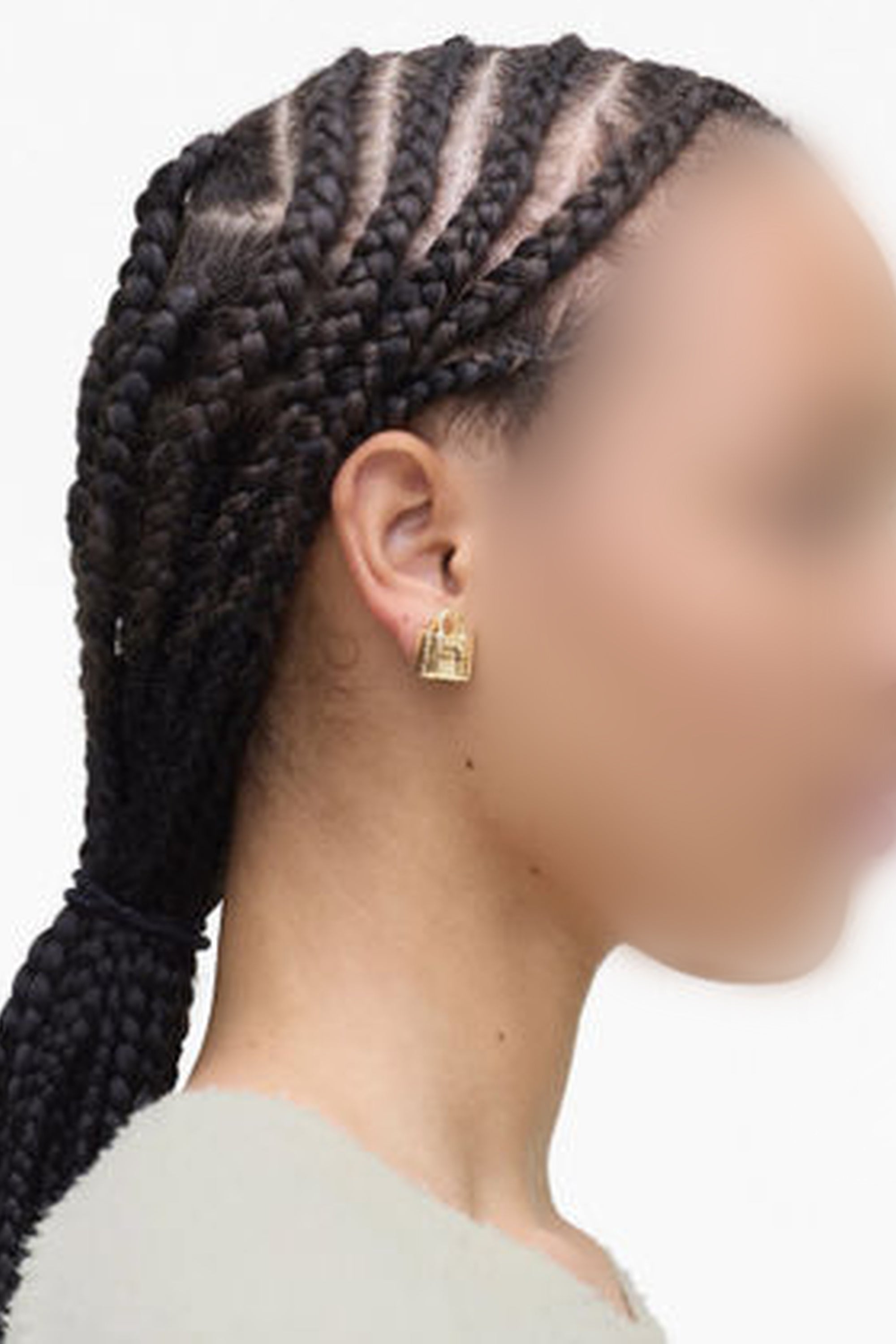 Boucles d’oreilles The Tote Bag en laiton - Light Antique Gold