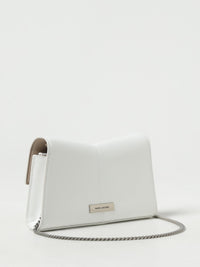 Mini sac The Chain en cuir - White