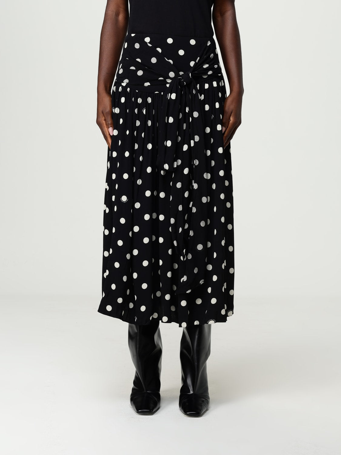 Jupe longue à pois - Black & Ivory
