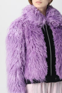 Short textured jacket - Lavender