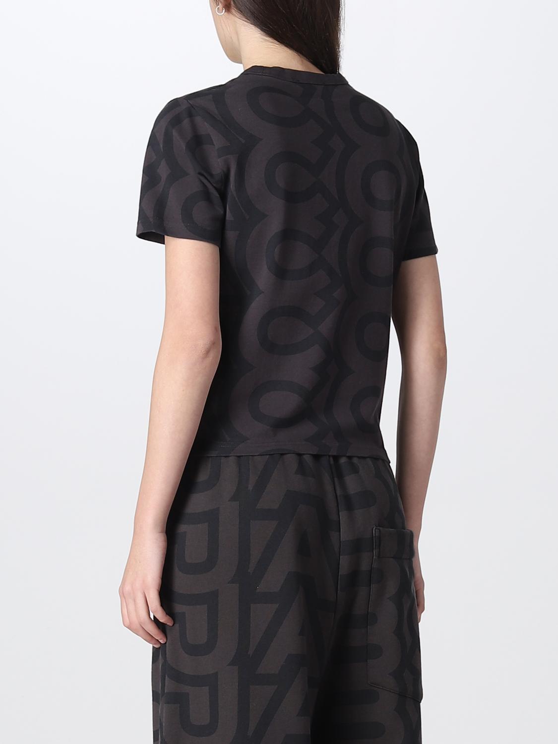 T-shirt Monogram à col rond - Black & Charcoal