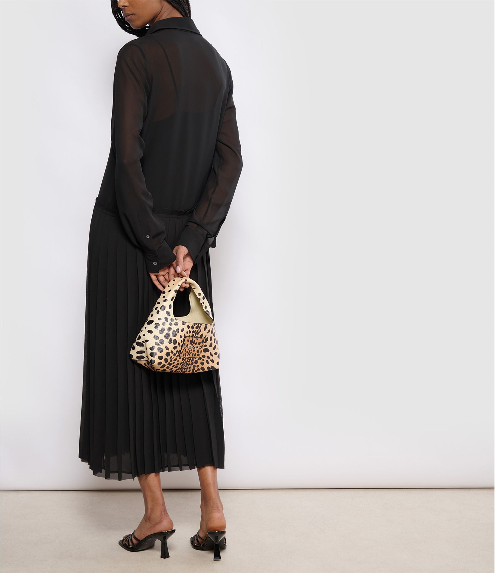 Mini sac Sack imprimé en cuir - Black Multicolor
