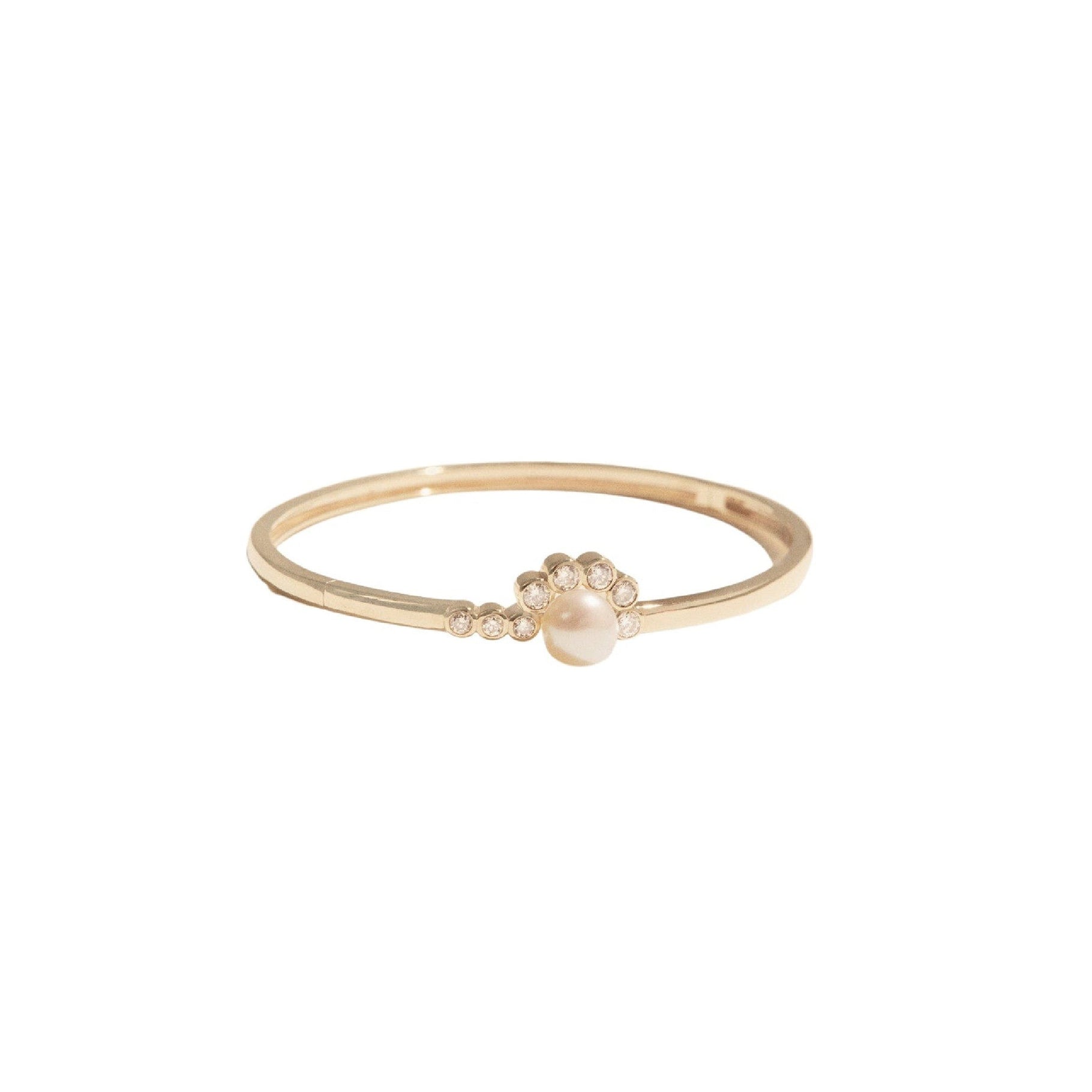 Bracelet Martha en or jaune sertie de diamant - Perle & Diamant
