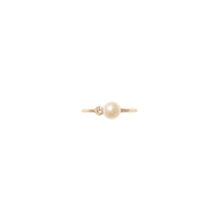 Bague Martha N°1 en or jaune avec diamant - Diamant & Perle