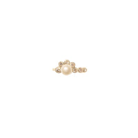 Bague Martha N°2 en or jaune avec diamant - Diamant & Perle