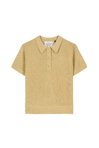 Polo Marty à manches mi-longues - Gold