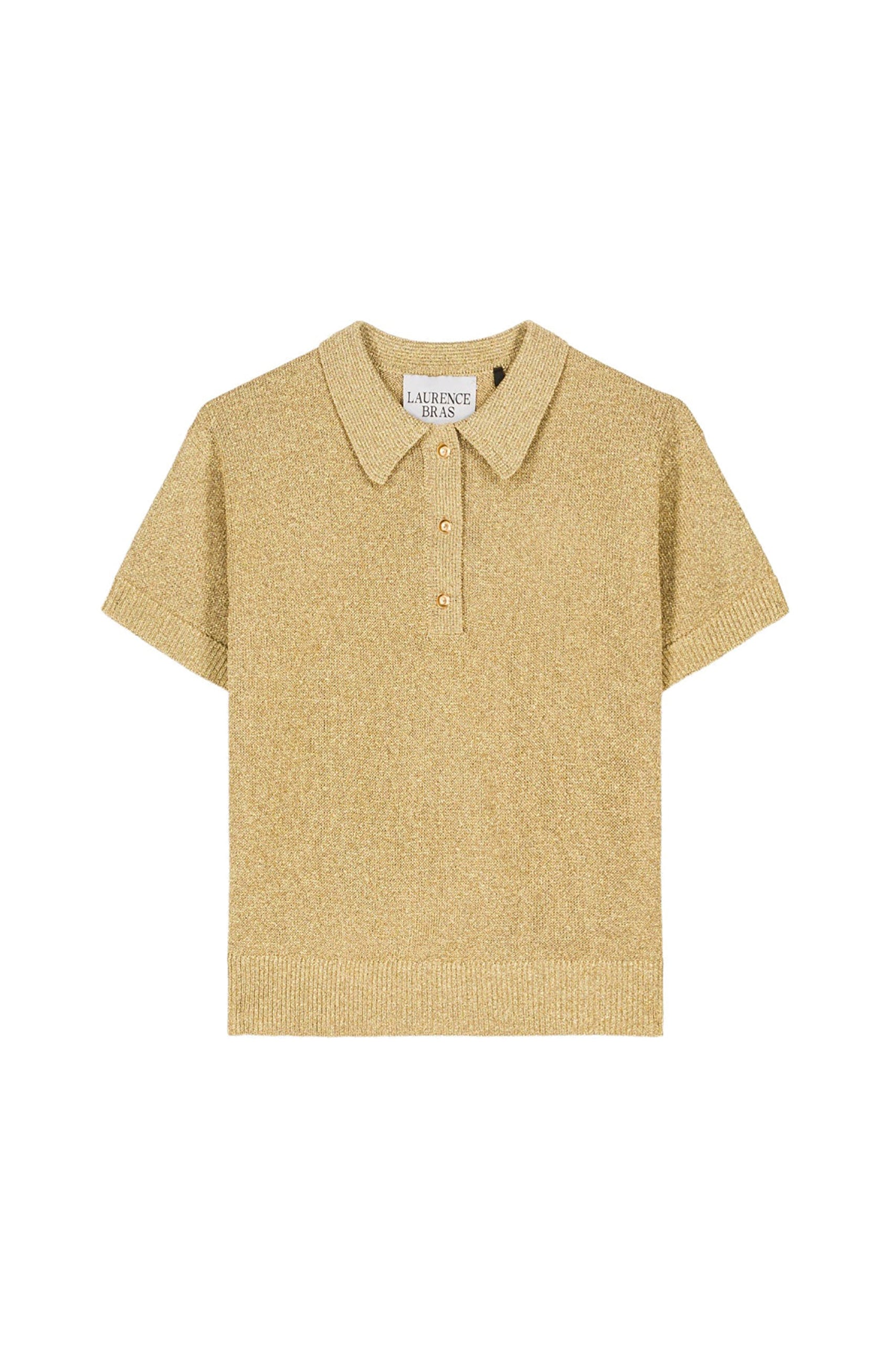 Polo Marty à manches mi-longues - Gold