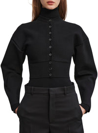 Matte Cardigan - Black