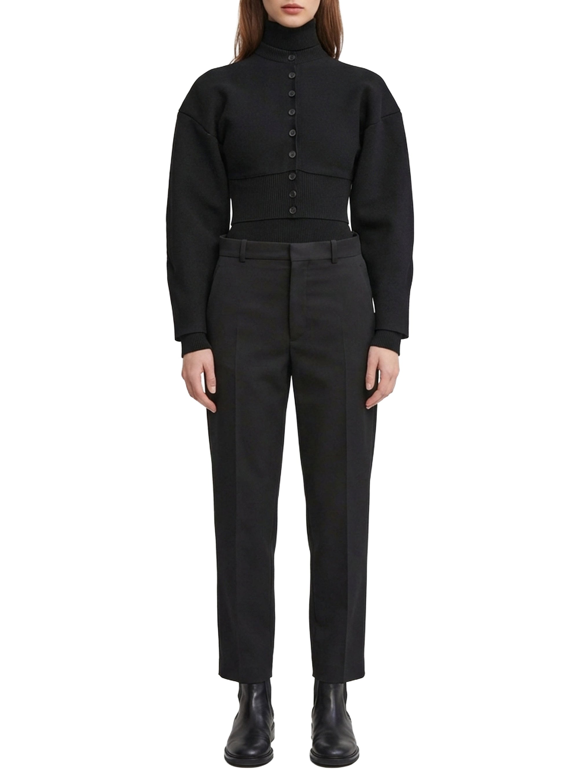 Matte Cardigan - Black