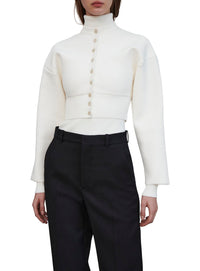 Cardigan à manches bouffantes - Off White