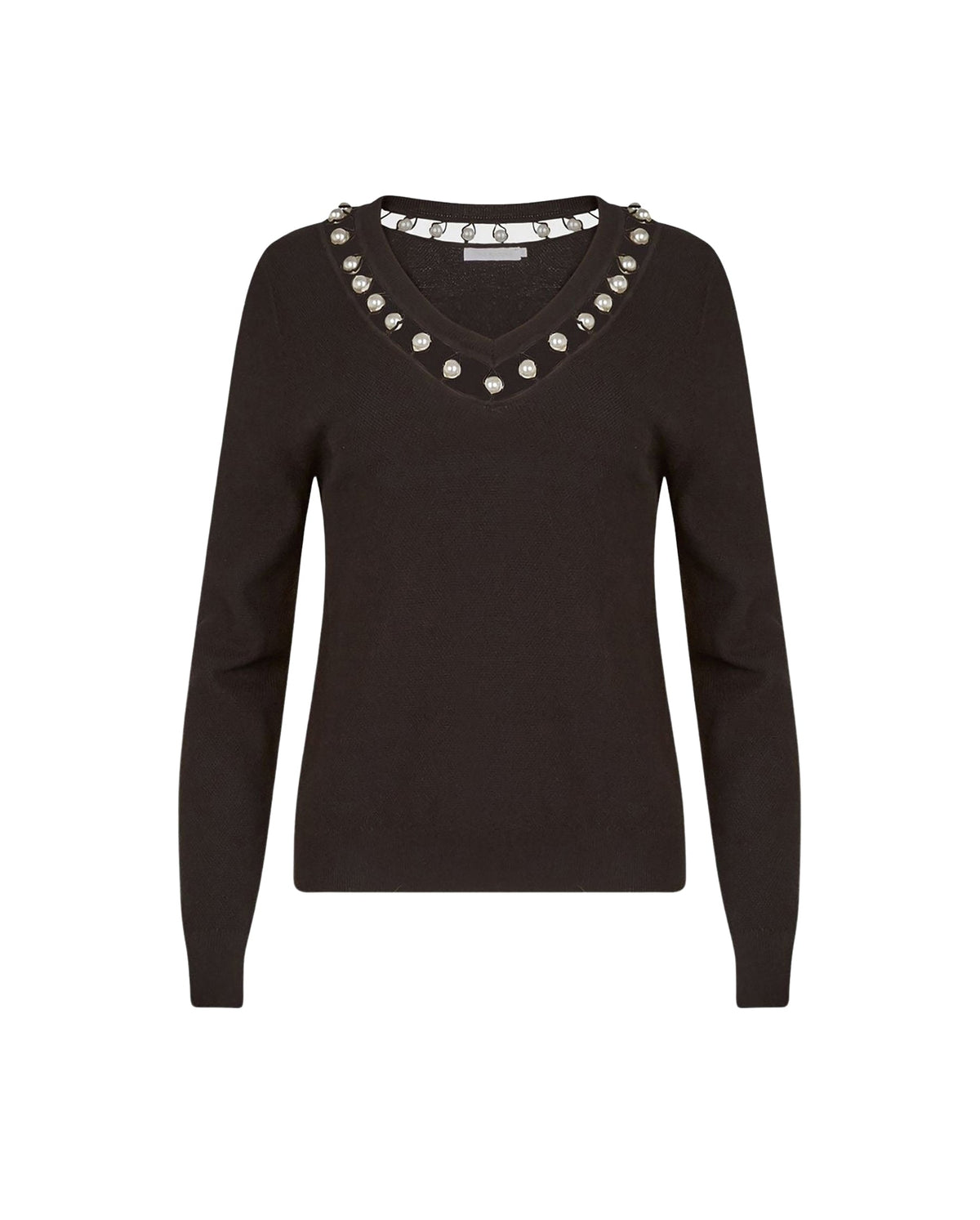 Pull Mayari en maille gauffrée - Black