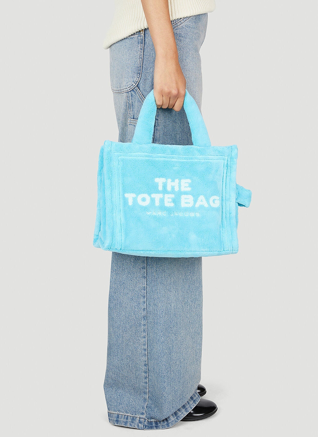 PAS INFO   Sac à bandoulière The Tote Bag en fausse fourrure - Pool