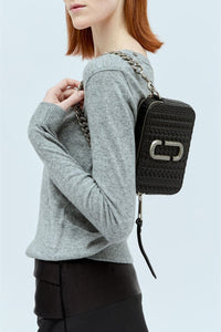 Sac à bandoulière Snapshot en cuir - Black