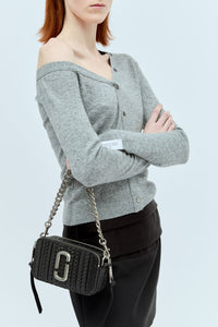 Sac à bandoulière Snapshot en cuir - Black