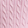 Cardigan torsadé à col rond en coton - Carmel Pink