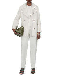 Veste Menas en laine et soie - Marble Melange