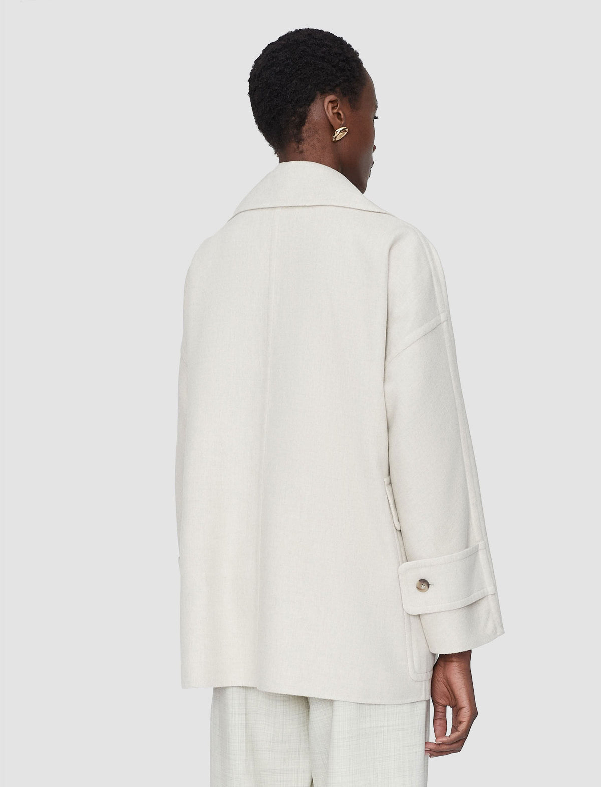 Veste Menas en laine et soie - Marble Melange