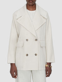 Veste Menas en laine et soie - Marble Melange