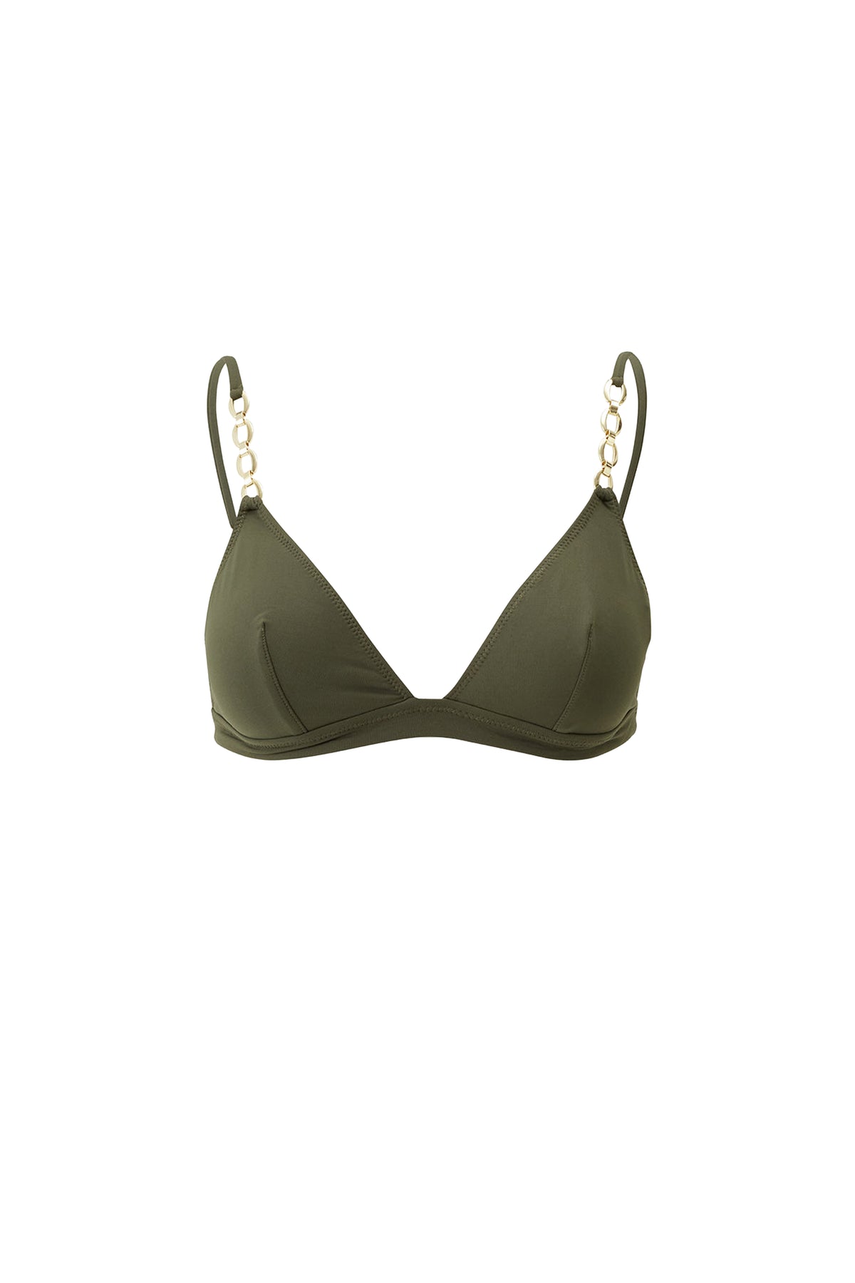 Haut de bikini triangle Mexico - Olive
