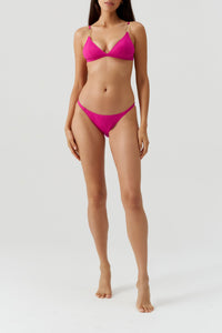 Haut de bikini triangle Mexico - Raspberry