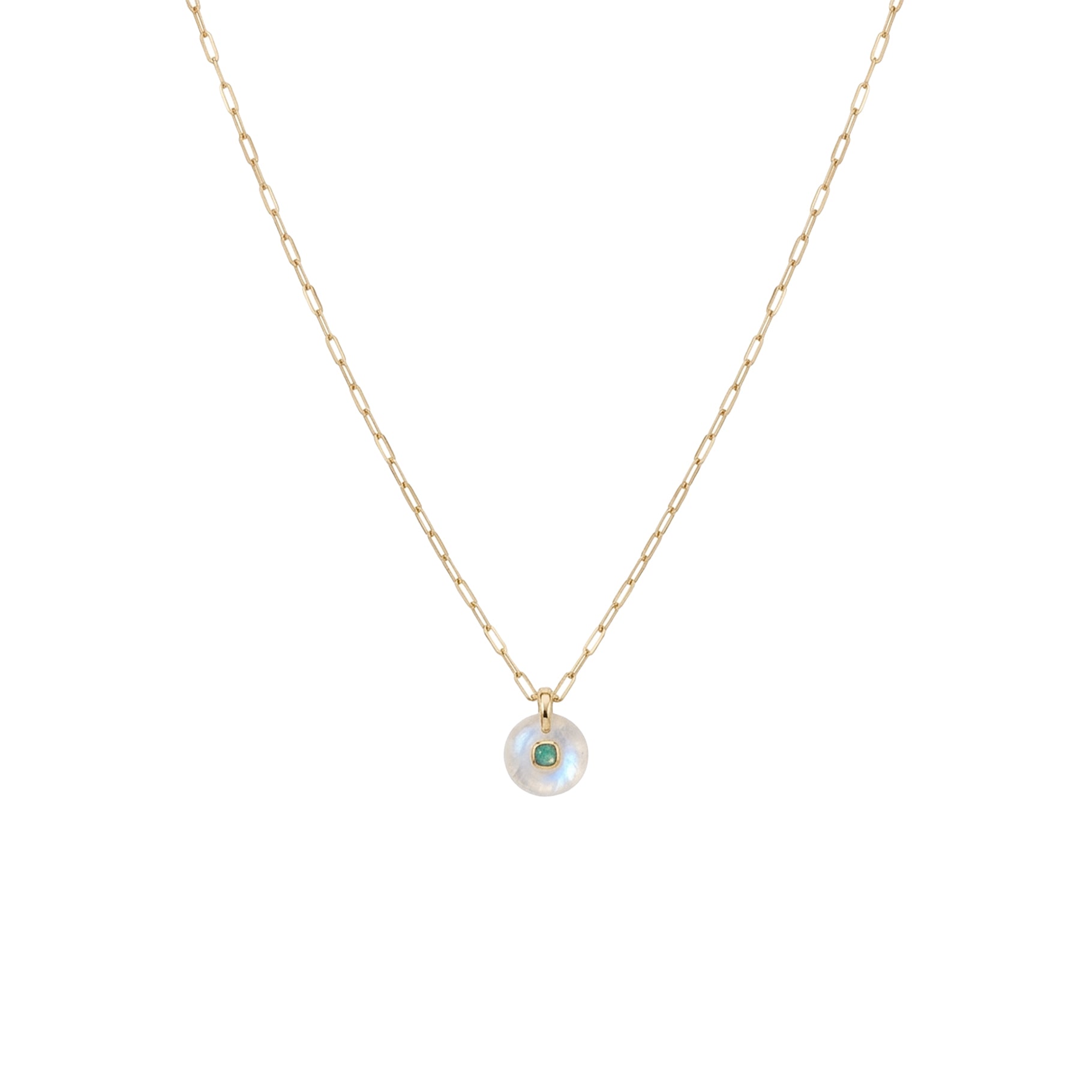 Collier Milo en or jaune - Moonstone
