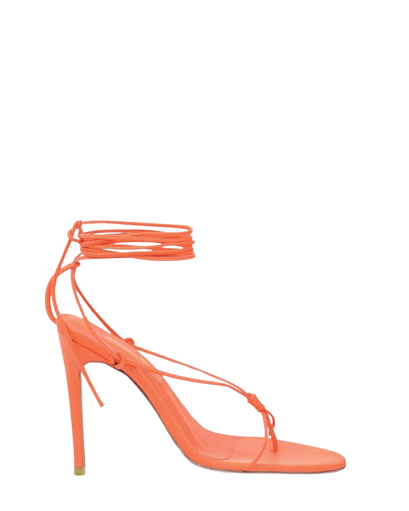 Sandales Mina 105 en cuir - Orange