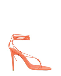 Sandales Mina 105 en cuir - Orange