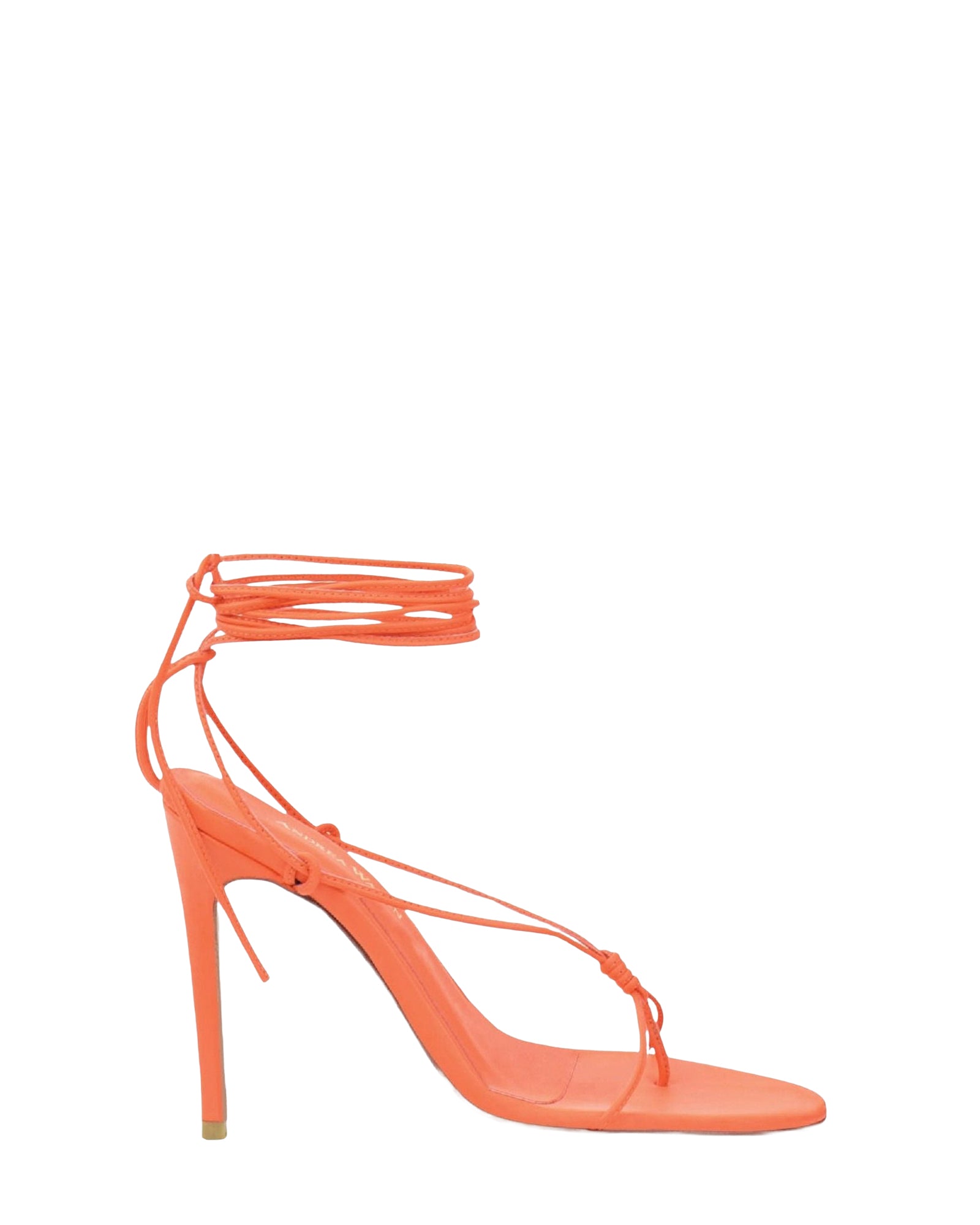 Sandales Mina 105 en cuir - Orange