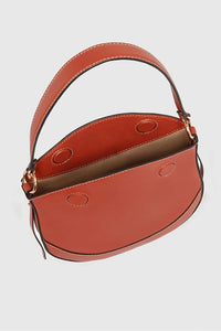 Small Daily leather bag - Rust