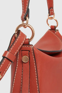 Small Daily leather bag - Rust