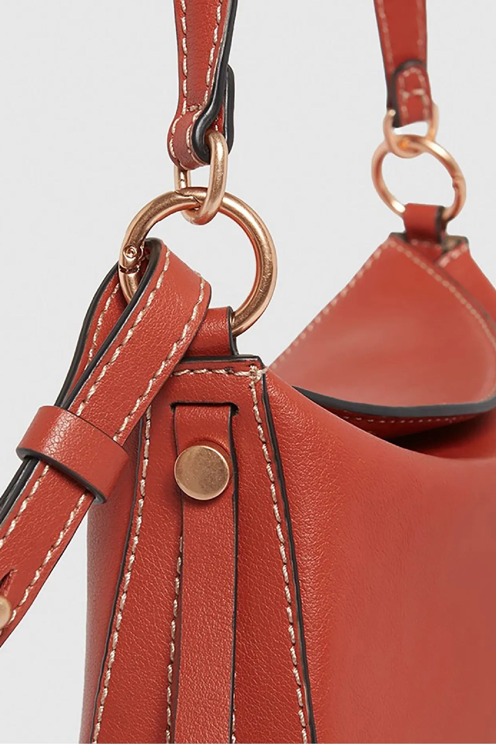 Small Daily leather bag - Rust