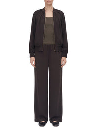 Bomber Mira ample en satin - Cocoa