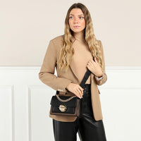 PAS INFO   Sac The Crossbody en cuir - Black Multicolor