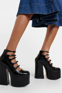 Bottines à talons Kiki 160 en cuir - Black