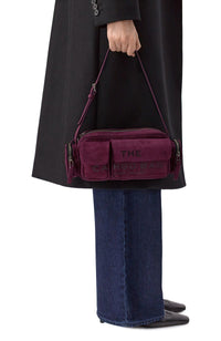 The Cargo bag in suede - Dark Plum