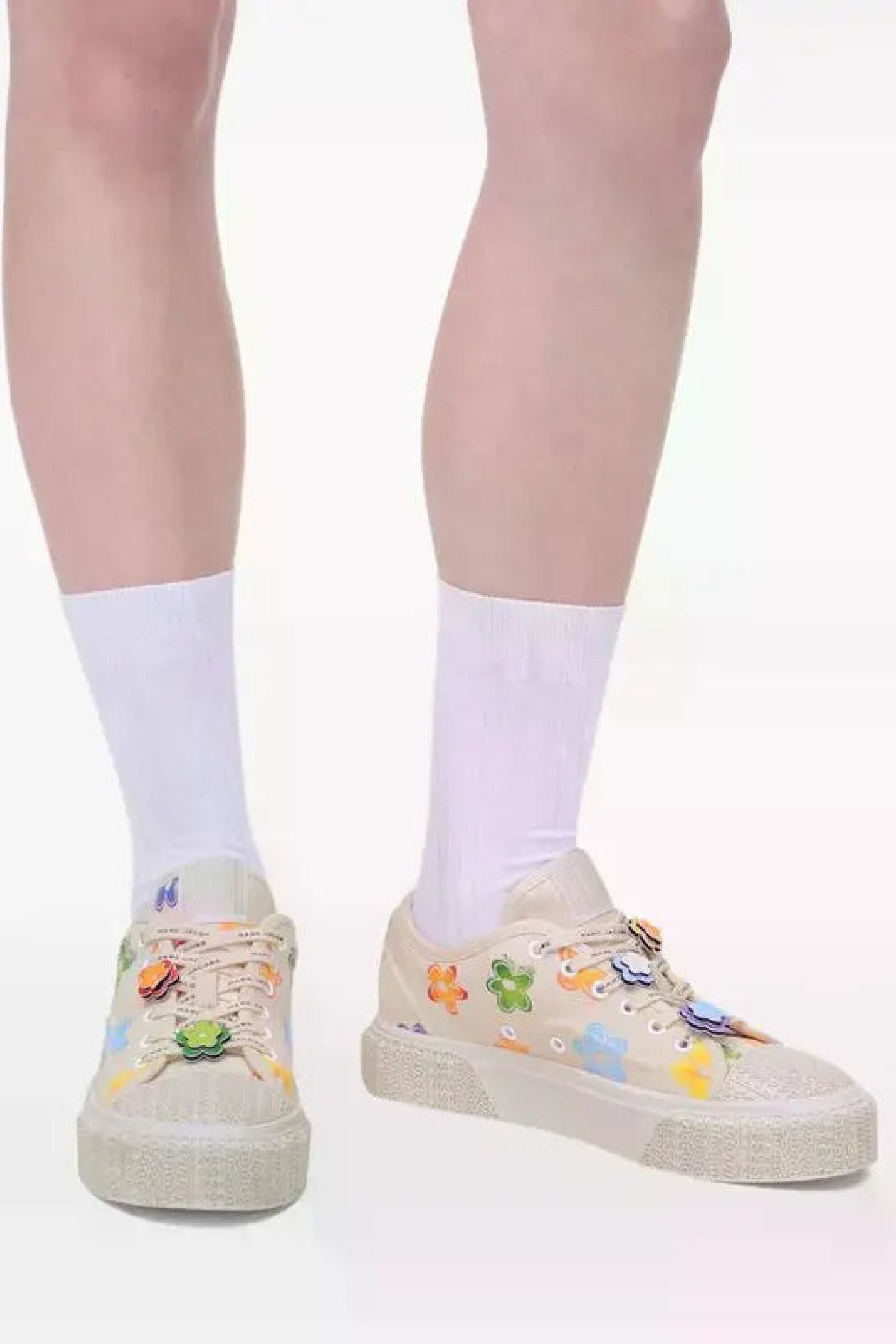 Baskets en toile wild daisy - White Multicolor