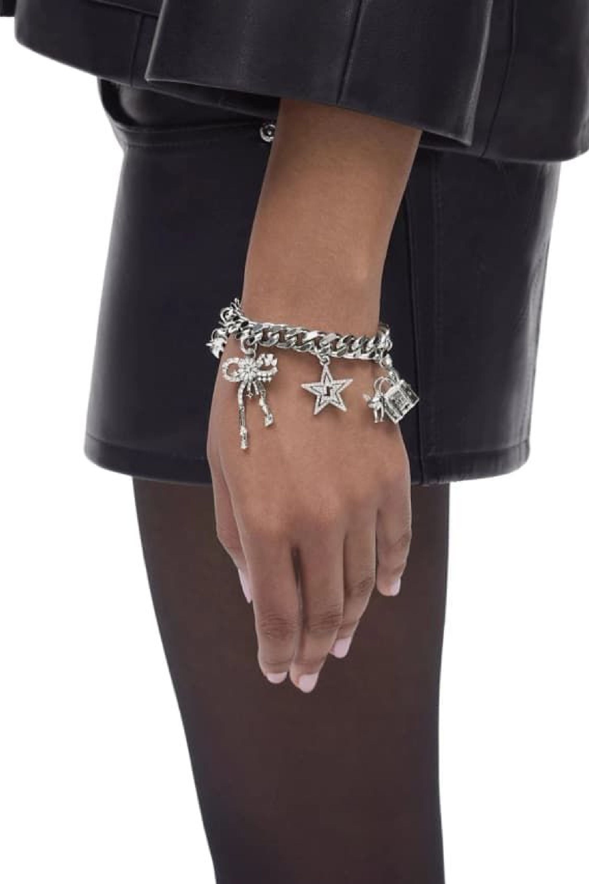 Cat Out of the Bag bracelet in brass - Silver