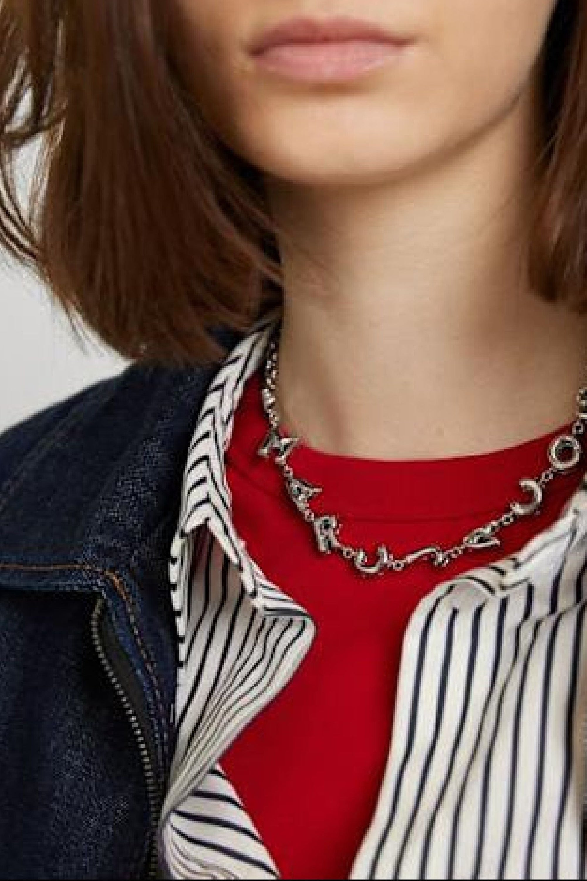 Collier Ballon Marc Jacobs en laiton - Light Antique Silver