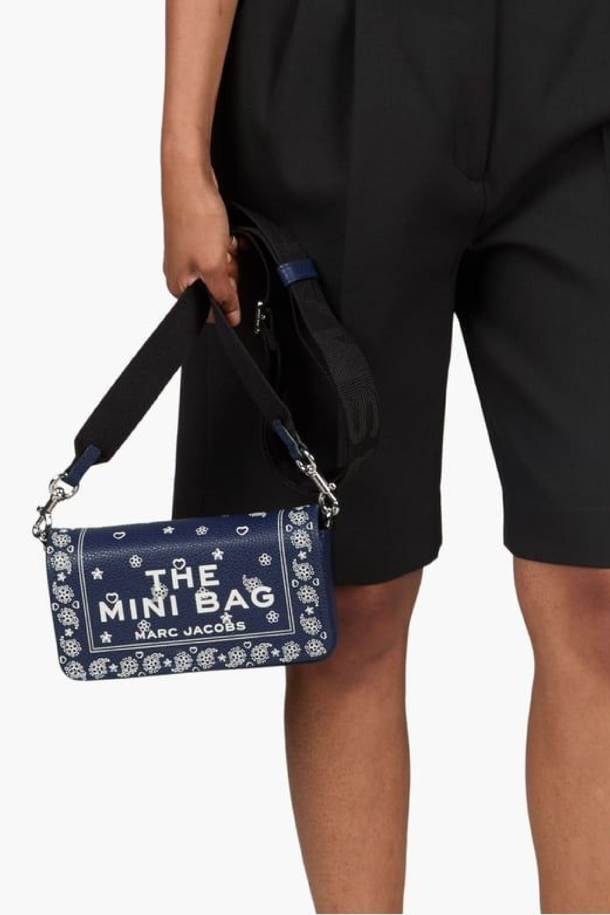 Petit sac The Mini en cuir - Navy