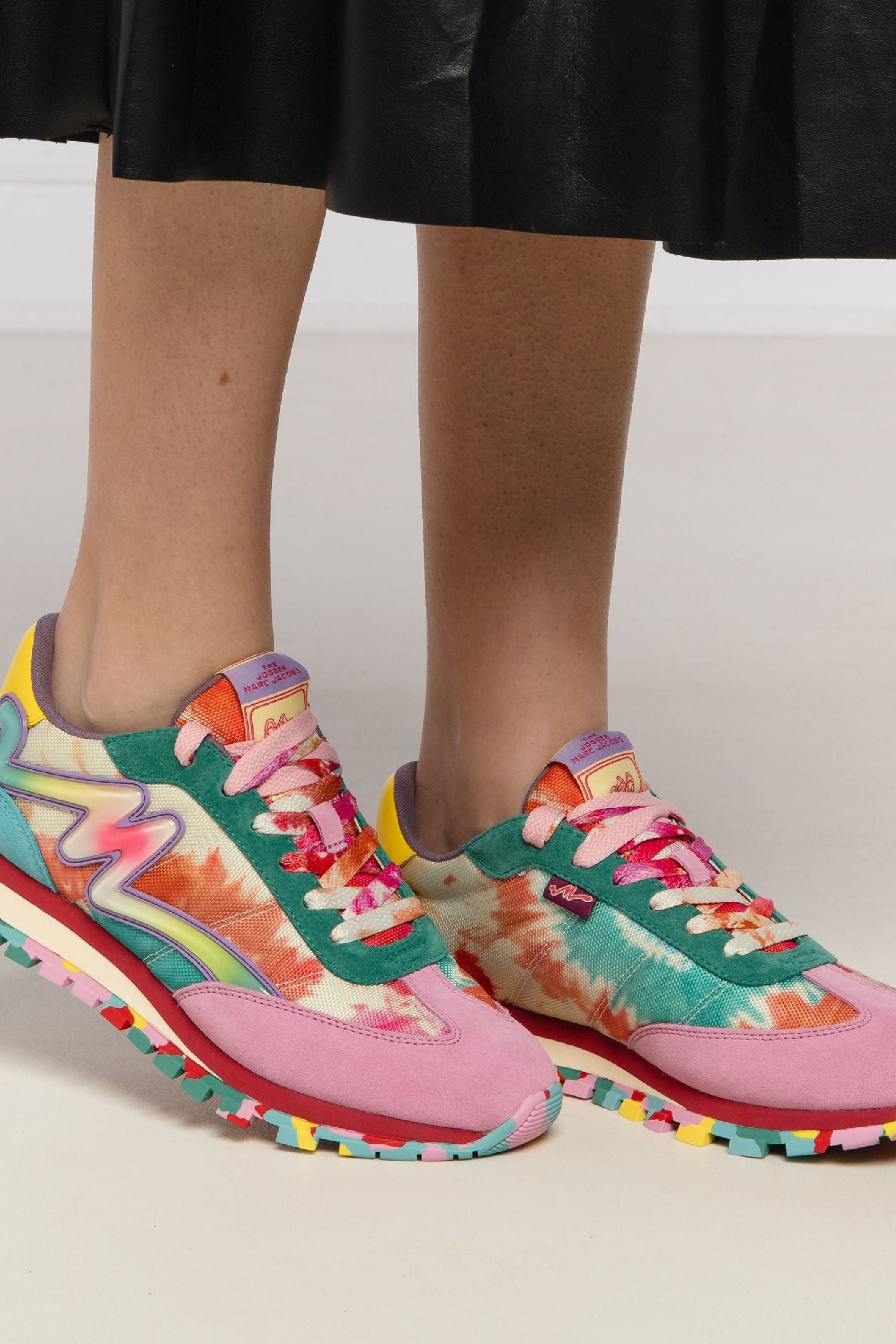 Sneakers basses The Jogger tie dye - Black & Silver