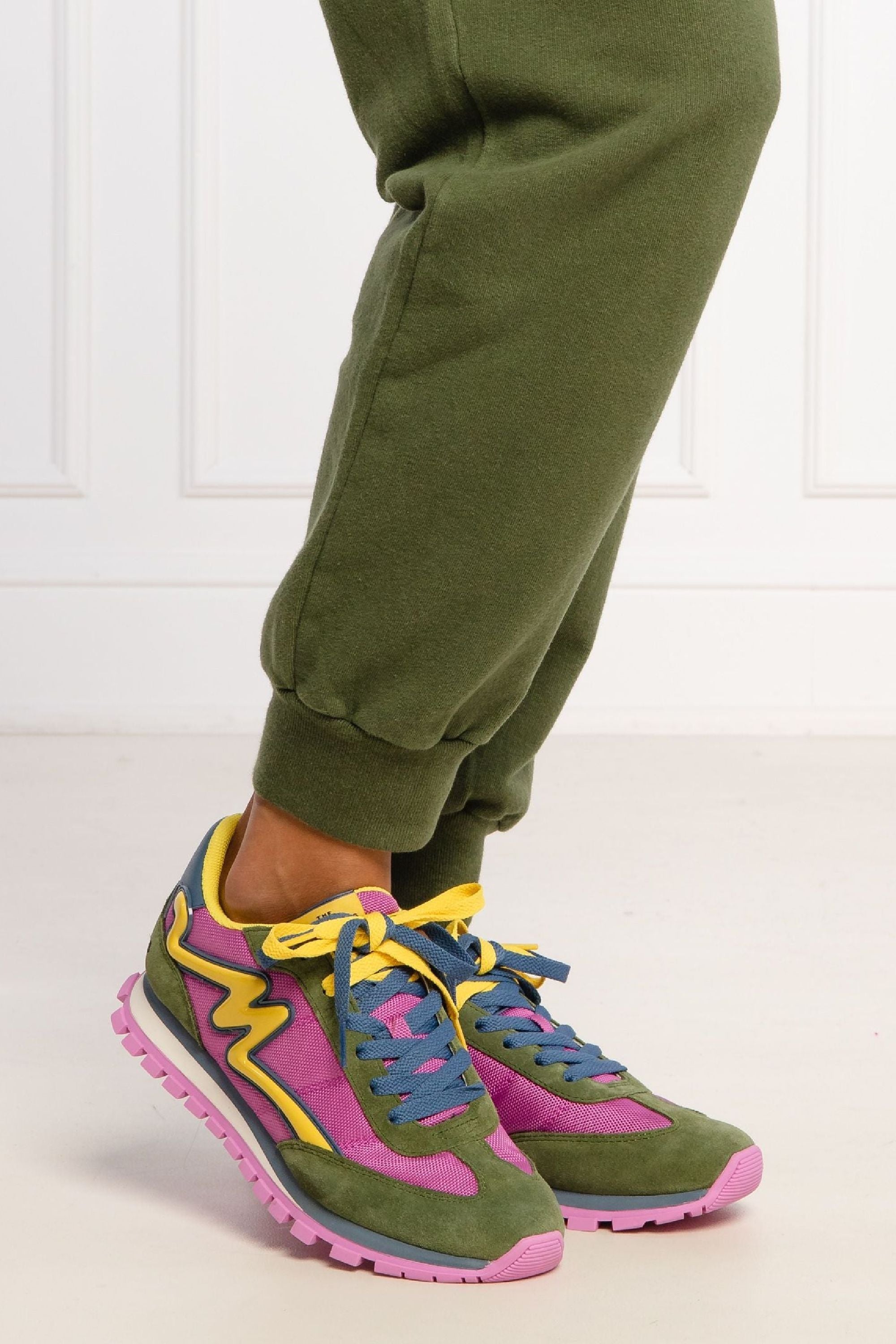 The Jogger low lace-up sneakers - Pink