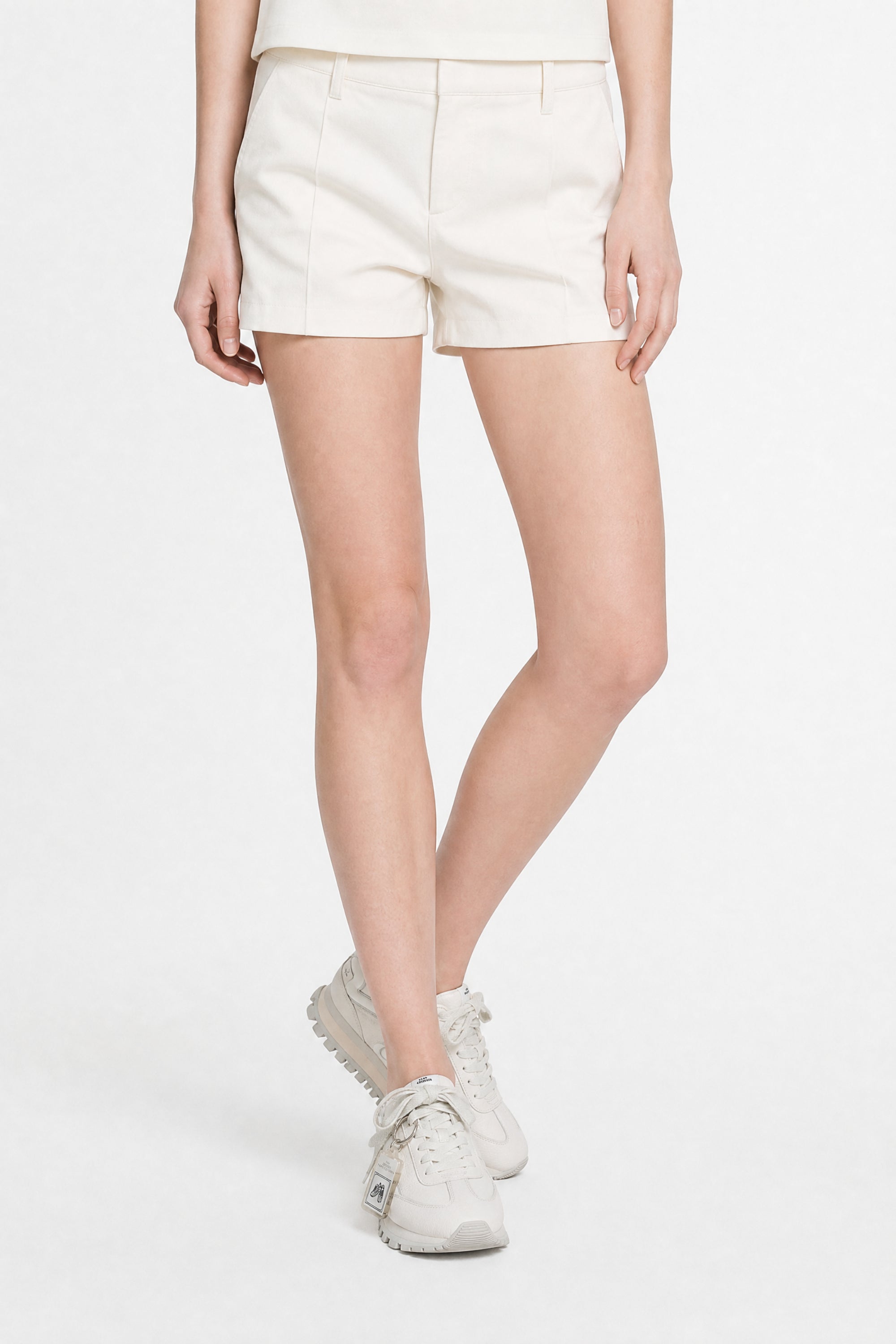 Sneakers basses The Jogger à lacets en cuir - White