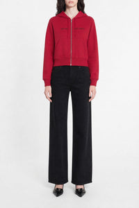 Hooded waistcoat - True Red