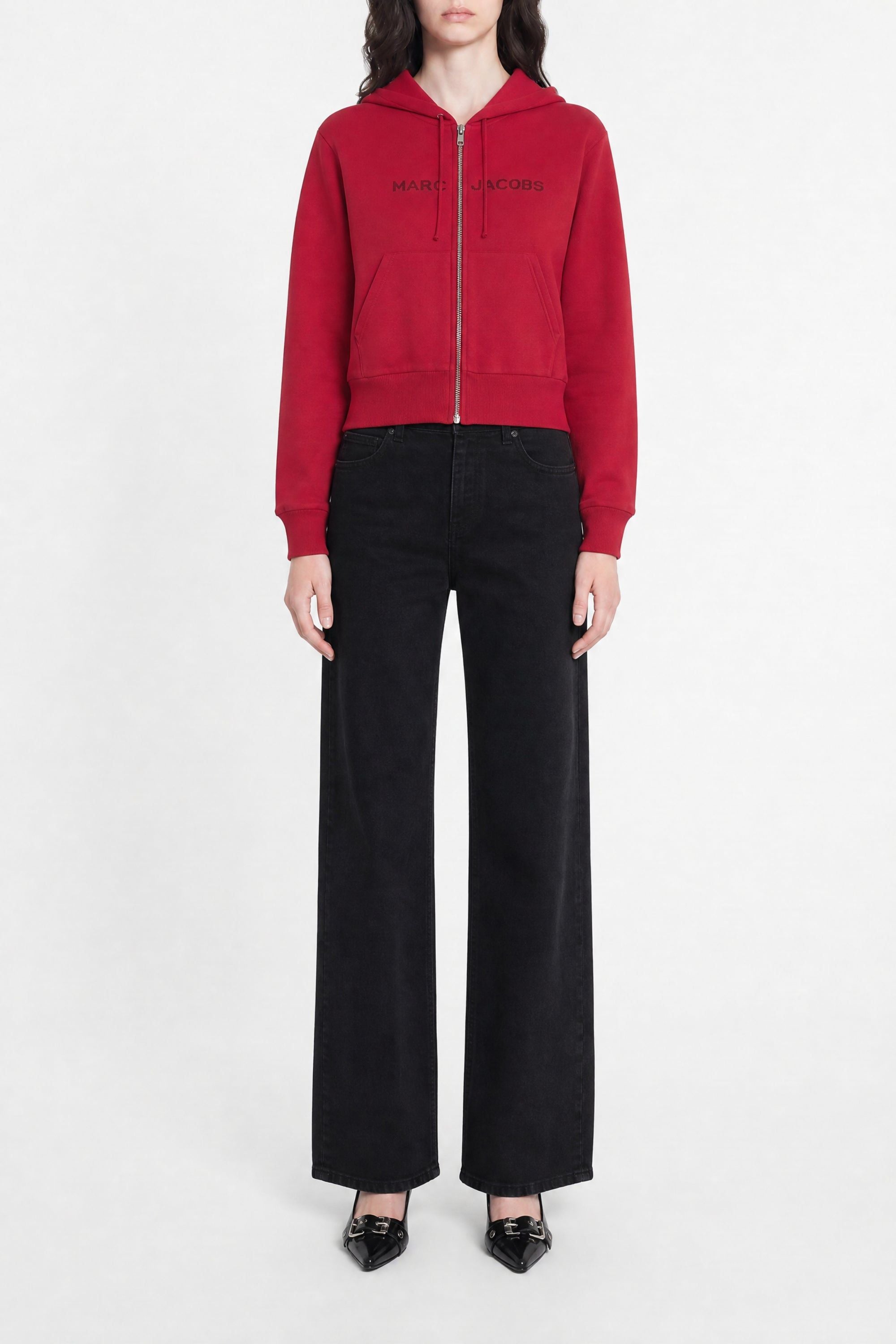 Hooded waistcoat - True Red