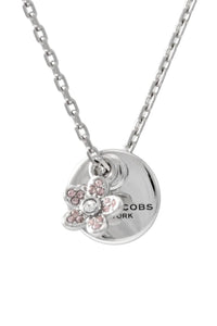Pendentif Mj Coin Flower en laiton - Silver
