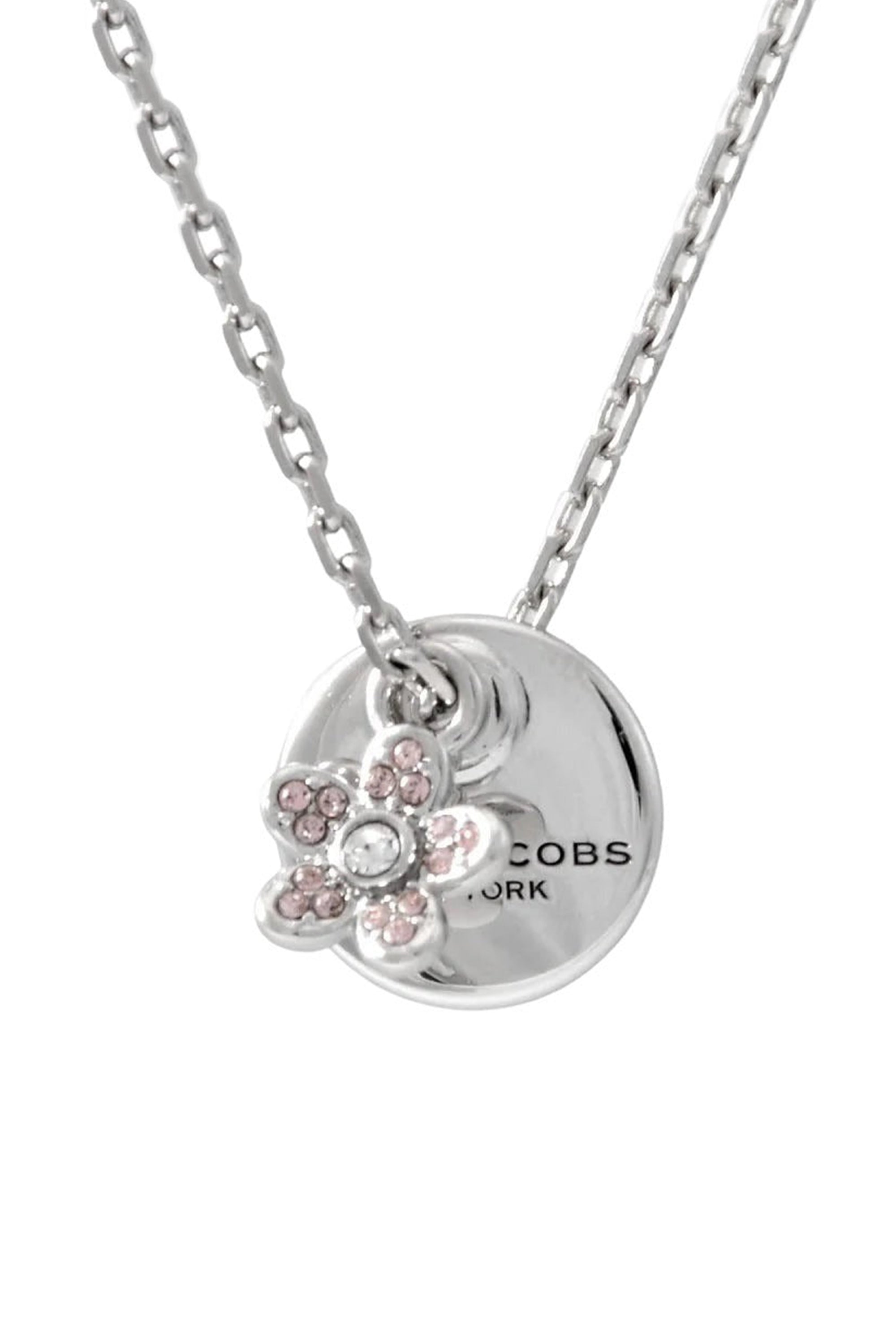 Pendentif Mj Coin Flower en laiton - Silver