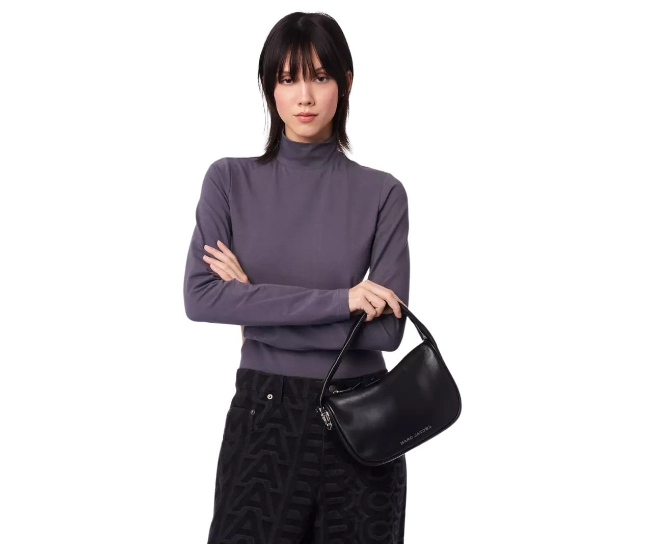 MINI   Mini Sac The Mini Hobo en cuir redux - Black