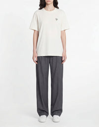 Relax Patch Barista Fox T-shirt - Tapioca