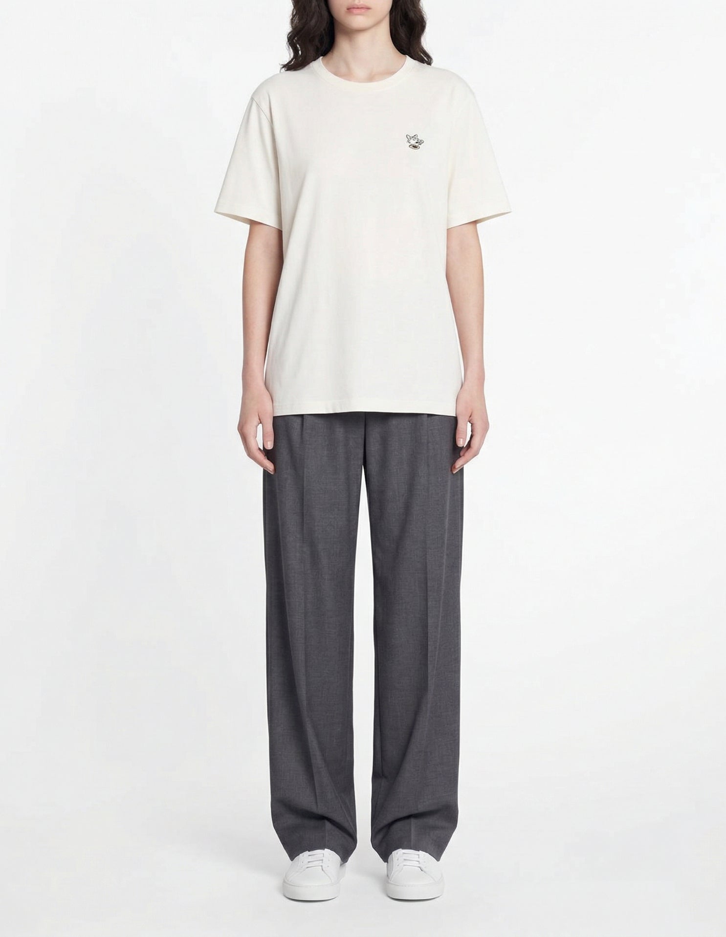 Relax Patch Barista Fox T-shirt - Tapioca