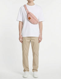 Corduroy fanny pack Café Kitsuné - Pink Juice